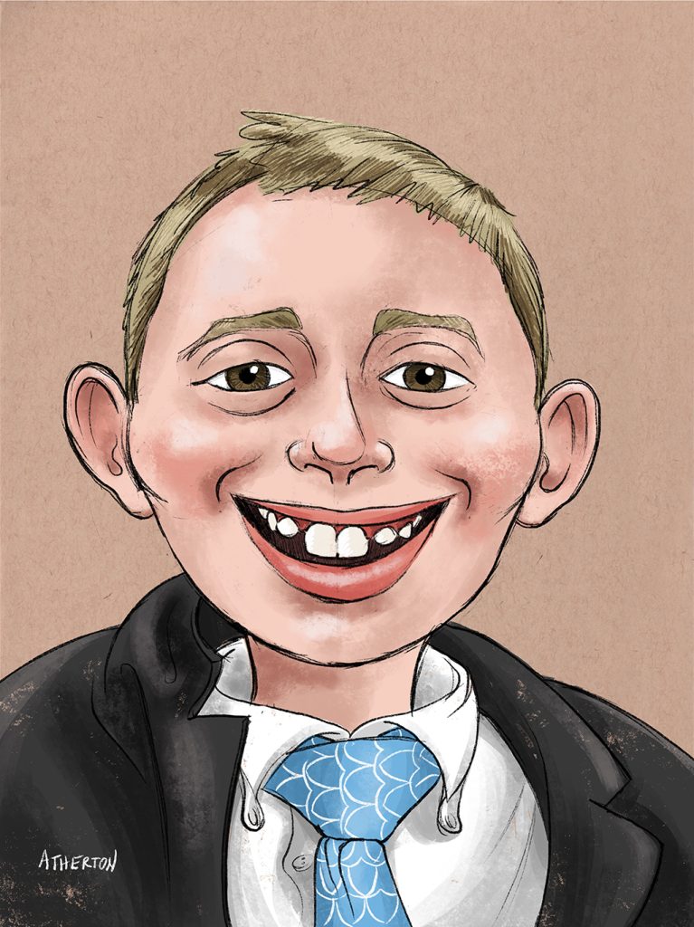 Caricature commission of a young friend.